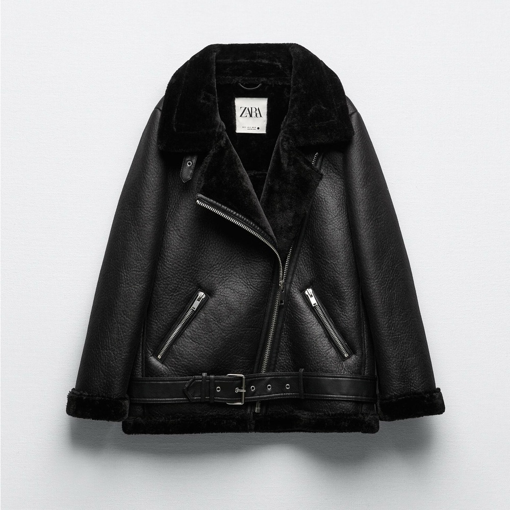 Zara Black Leather Jacket